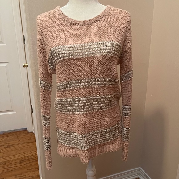 Chico’s Scoop Neck Sweater with Sequins - Picture 1 of 4